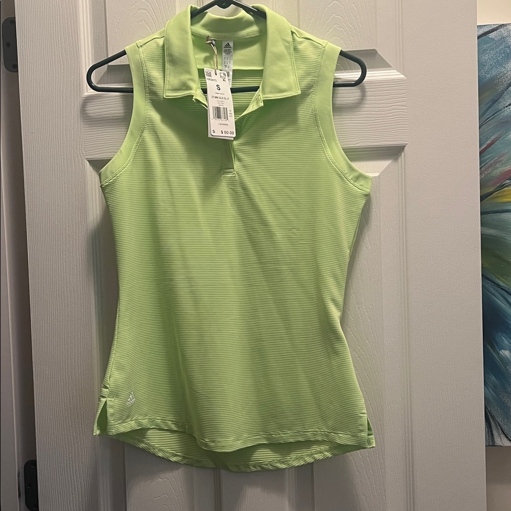 Adidas sleeveless collared shirt